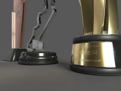 Racing Trophies Low-poly 3D model