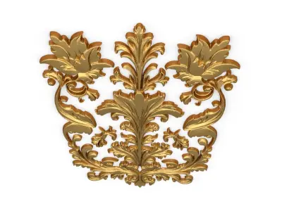 Classic carved decor ornament 422 3D model