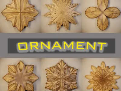 Ornament 3D Model-vol7 3D Model Collection