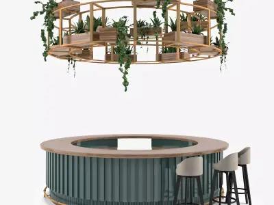 Restaurant Bar 15 3D model