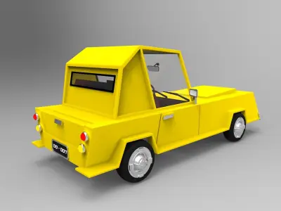 Cartoon Toy Car 3D model