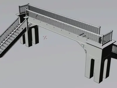Railway Bridge - Victorian - Dawlish Warren - Brunellian Devon Low-poly 3D model