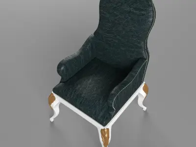 Classic soft chair 3D model