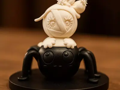 Momi Cha and Bobo the Spider  Halloween 3D print model