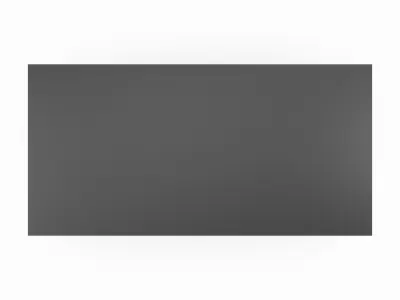 Table 6 rectangular metal black top model 3D model