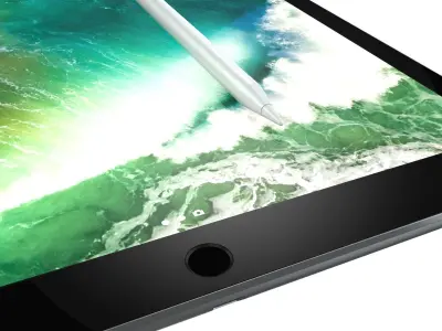 Apple iPad Pro 129 Inch And Apple Pencil 2017 3D model