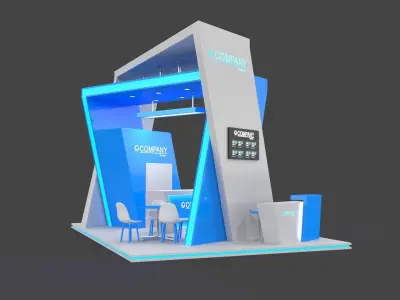 Exhibition Stands 3D Model Collection