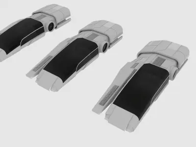 Mass Effect X3M Speeder 3D model