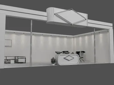 Booth Exhibition Stand a467c  3D model