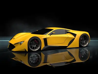 HyperCar Speed Go 3D model