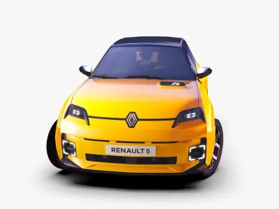 Renault 5 2025 New Low-poly 3D model