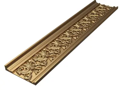 Cornice Decoration Molding 046 Low-poly 3D model
