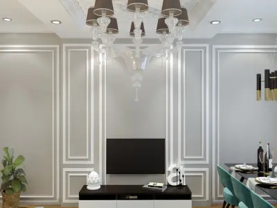 Apartments36 interior design of bedroom 3D model