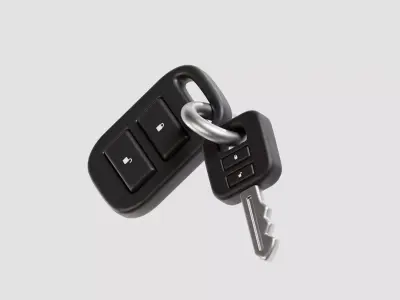 Car Key 3d model Low-poly 3D model