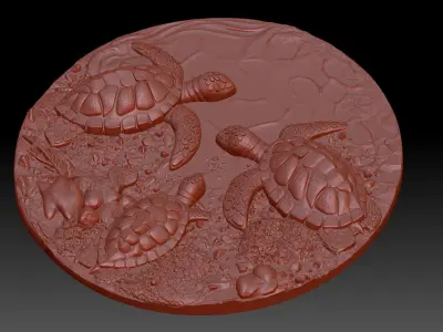 Turtles 3D print model