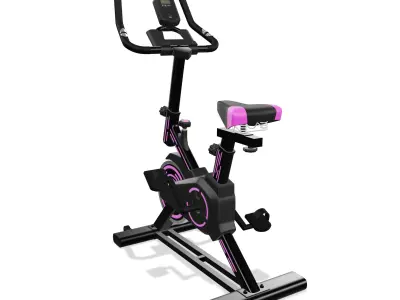 Spin Bike Low-poly 3D model