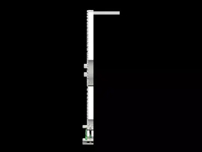 White Gold Diamond and Emerald stl 3dm Earrings je0126 3D print model