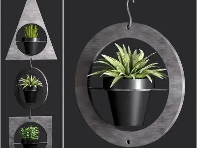  Decorative plant set-19 3D model