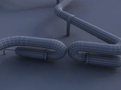 Star Neon Sign Low-poly 3D model