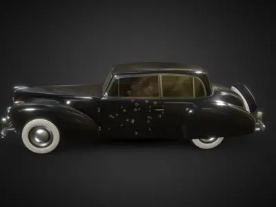 car the godfather Low-poly 3D model