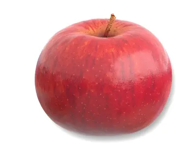 Photorealistic 3D Scanned Apple Low-poly 3D model