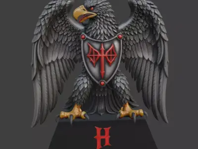 Halloween Eagle 3D Model 3D print model