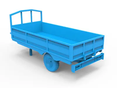 Trailer plastic toy 3D print model