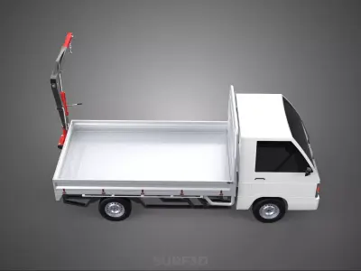 ATTACHMENT HYDRAULIC LIFT JIB CRANE WINCH FLATBED PICKUP TRUCK 3D model