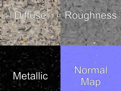 Grand Mosque Dome Stone Carvings model pack Low-poly 3D model