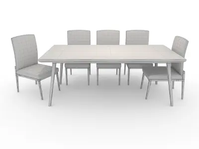 Dining Set 1 3D model