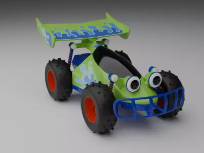 Toy Story RC Car Low-poly 3D model