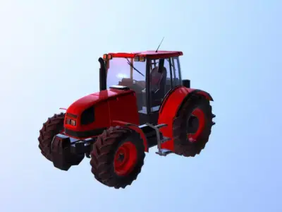 Zetor tractor 3D model