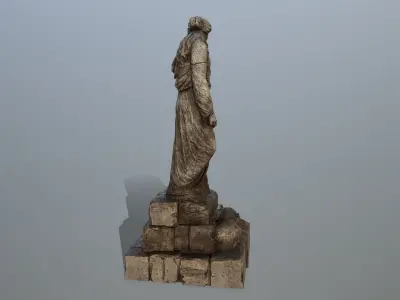statue 5 Low-poly 3D model