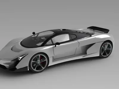 Concept Supercar Azion 2 3D model