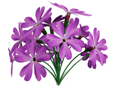 Violet Flower 3D model