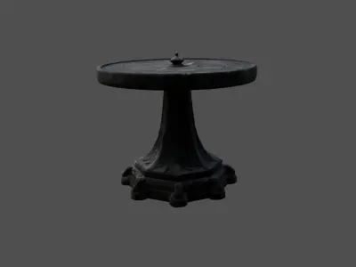 Ancient Sundial with Ornate Engravings   3D model