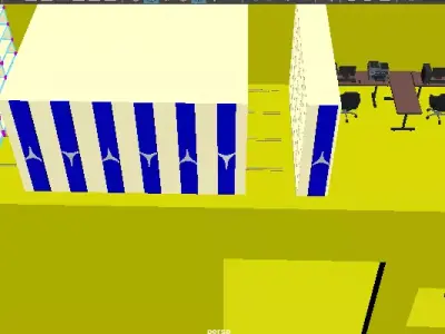 archival collections on sliding shelves 3D model