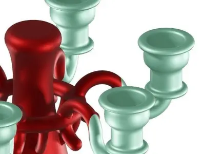 Fancy Candle Holder 3D model