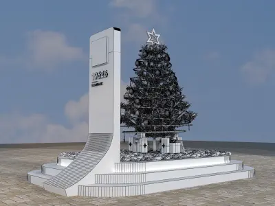  Street Square Design a269a 3D model