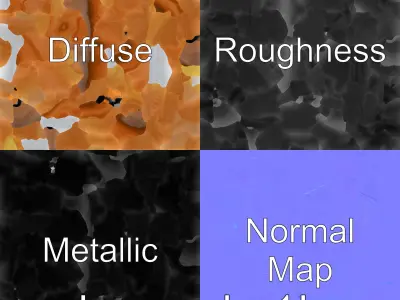 Natural Wooden Sink with Waterfall Faucet Model Pack Low-poly 3D model