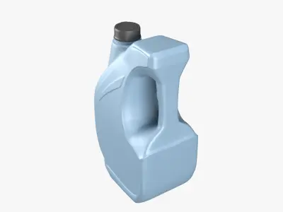 Plastic canister 4L Low-poly 3D model