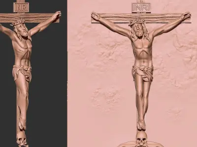 Crucifixion of Jesus 3D print model