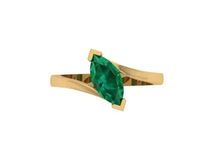 Engagement Ring Free 3D print model 8