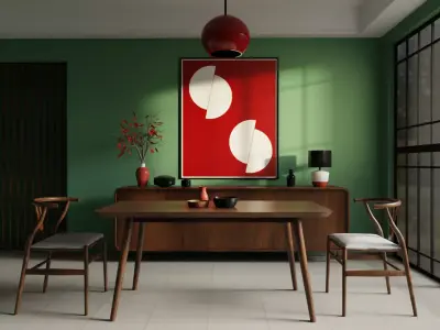 Chinese dining room 3D model