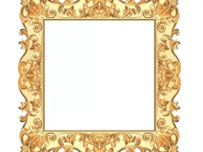 Classic Frame 01 Low-poly 3D model