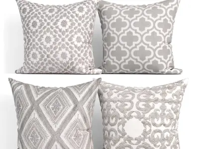 50 Decorative set pillow 250-299 3D model