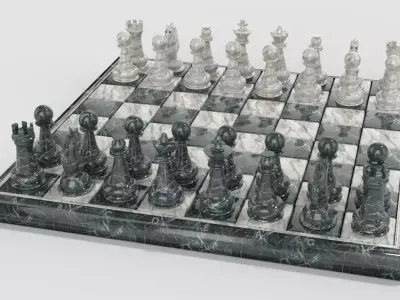 Chess game hobby 3D model