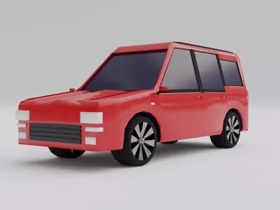 Cartoon Car  3D model