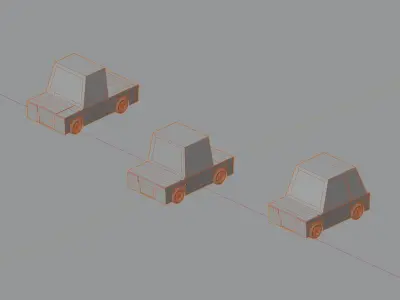 Low-Poly Cartoon Car Pack Free 3D model