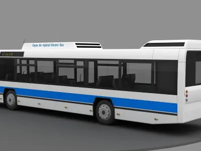 New York City Bus 3d Model 3D model